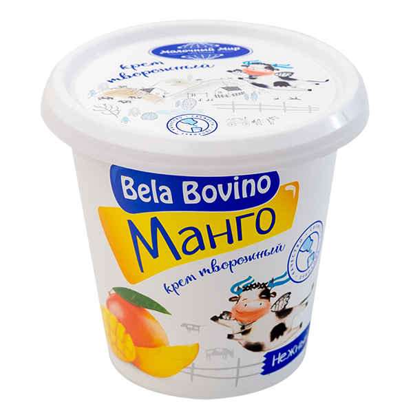 Крем творожный взбитый Bela Bovino Манго,3% (100г)