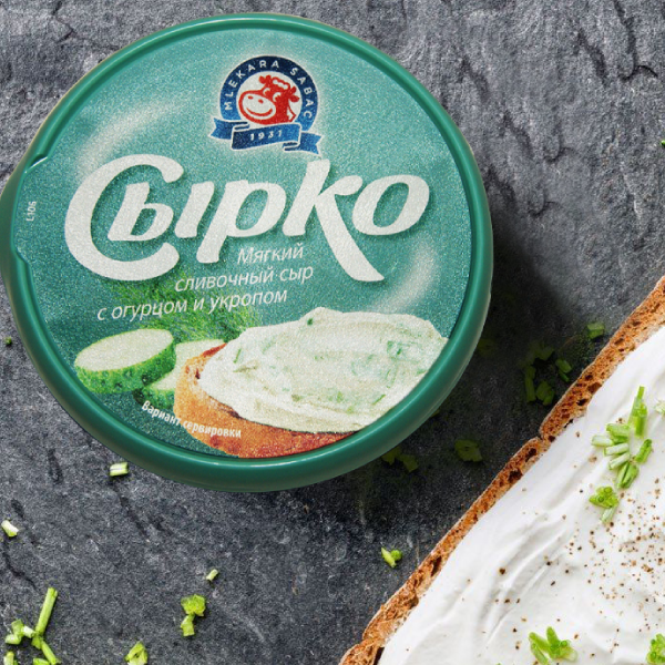 Сыр мягкий Сырко с огурцом и укропом TM Млекара Шабац (100г)