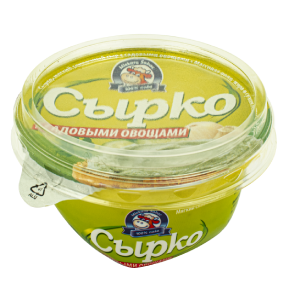 Сыр мягкий Сырко с садовыми овощами TM Млекара Шабац (150г)