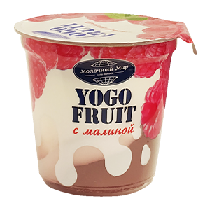Йогурт YOGO FRUIT с наполнителем "Малина" (150г)