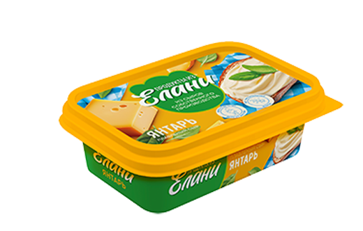 Плавленый сыр Янтарь 30% TM Продукты из Елани (ванночка, 180г)