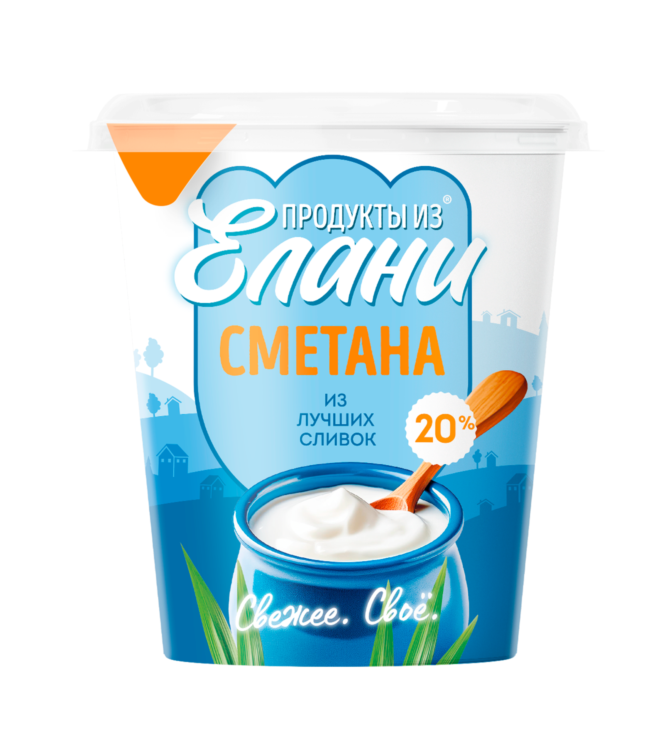 Сметана 20% TM Продукты из Елани (300г)