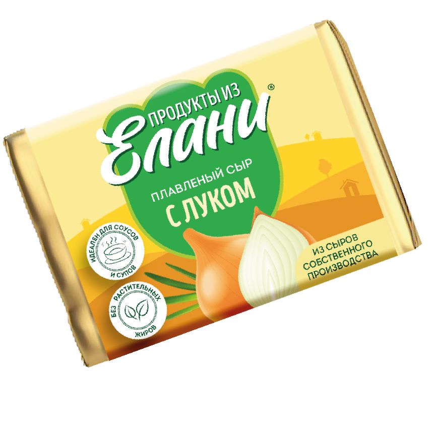 Плавленый сыр С луком TM Продукты из Елани (фольга, 90г)