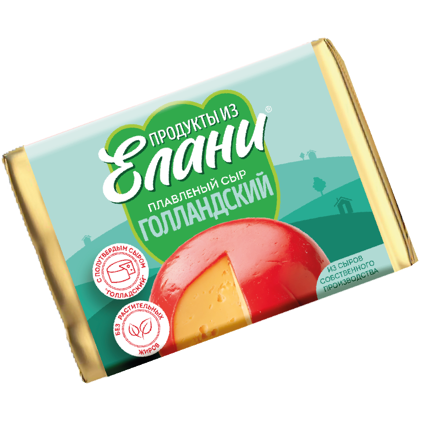 Плавленый сыр Голландский TM Продукты из Елани (фольга, 90г)