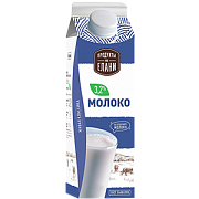 Молоко пастеризованное 3,2% TM Продукты из Елани (пакет, 900мл)