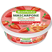 Сыр мягкий Маскарпоне Клубника TM Bonfesto (220г)