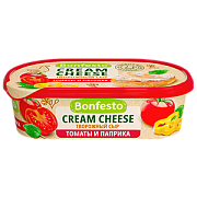 Сыр творожный Кремчиз Томаты и паприка ТМ Bonfesto (140г)