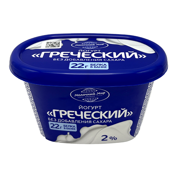 Йогурт греческий 2% ТМ Молочный мир (300г)