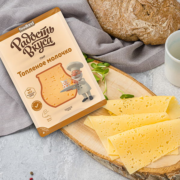 Сыр Топленое молочко TM Радость вкуса (слайс, 125г / 350г )