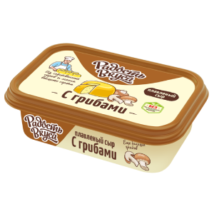 Плавленый сыр С грибами TM Радость вкуса (ванночка, 180г)