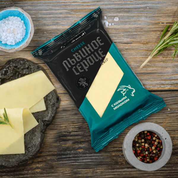 Сыр Львиное Сердце с козьим молоком (180г)