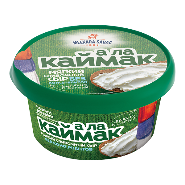 Сыр мягкий А ла Каймак TM Млекара Шабац (150г)