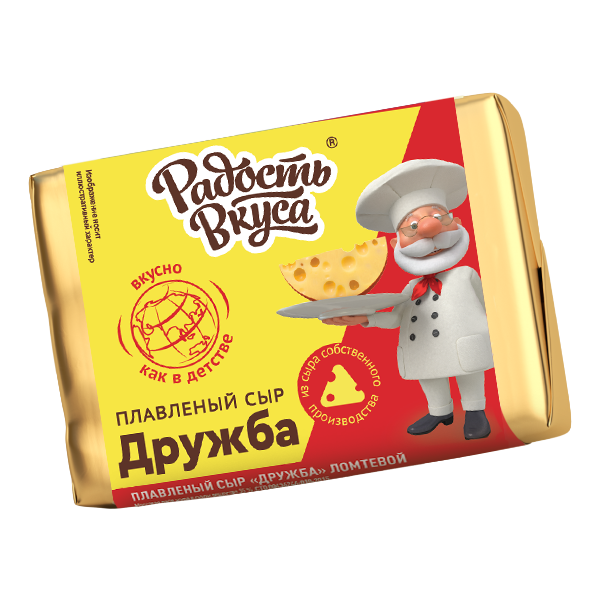 Плавленый сыр Дружба 35% ТМ Радость вкуса (фольга, 90г)