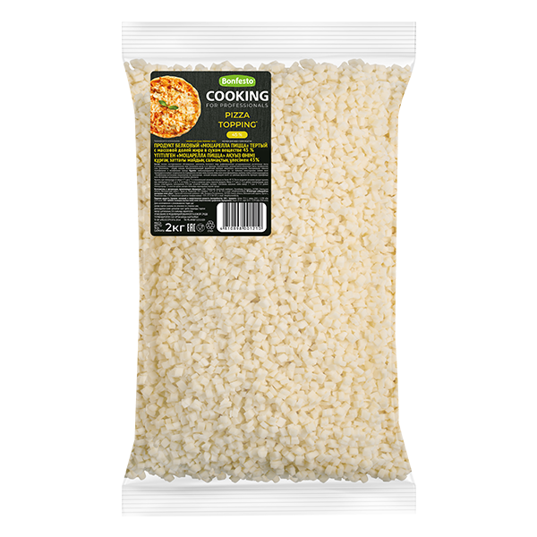 Продукт белковый «Моцарелла пицца» тертый  TM CooKing 45% (2кг)