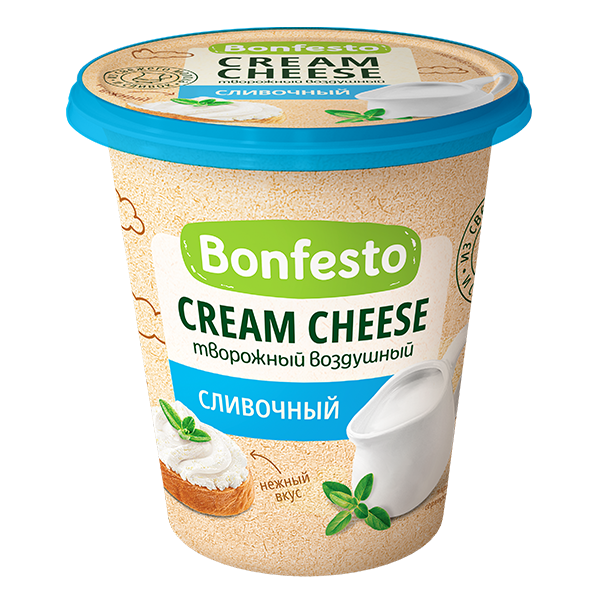 Сыр мягкий Кремчиз воздушный сливочный ТМ Bonfesto (125г)