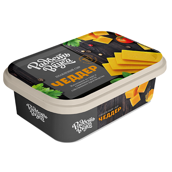 Плавленый сыр Чеддер TM Радость вкуса 30% (фольга, 180г)