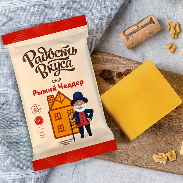 Сыр Рыжий Чеддер TM Радость вкуса 