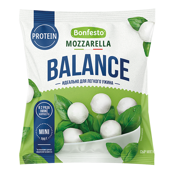 Сыр Моцарелла мягкий MINI BALANCE 100г