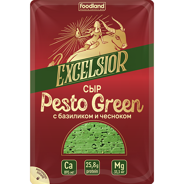 Сыр Pesto Green ТМ Excelsior (cслайс. 150г)