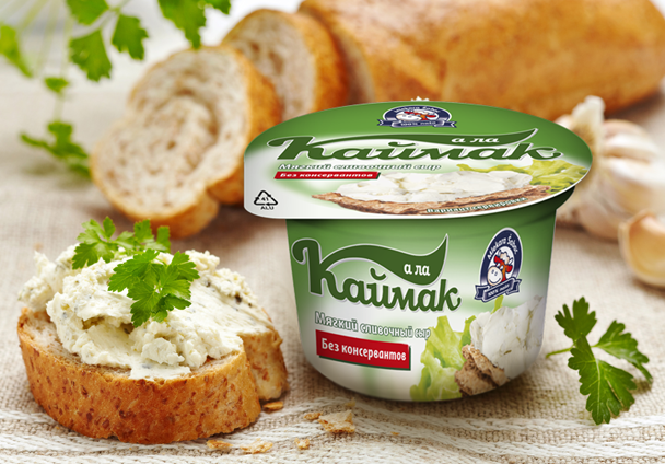Редизайн упаковки мягкого сыра А ла Каймак