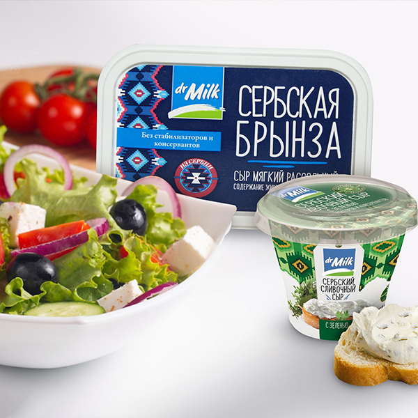 Сыр Сербская брынза с рассолом TM Dr Milk (150г)