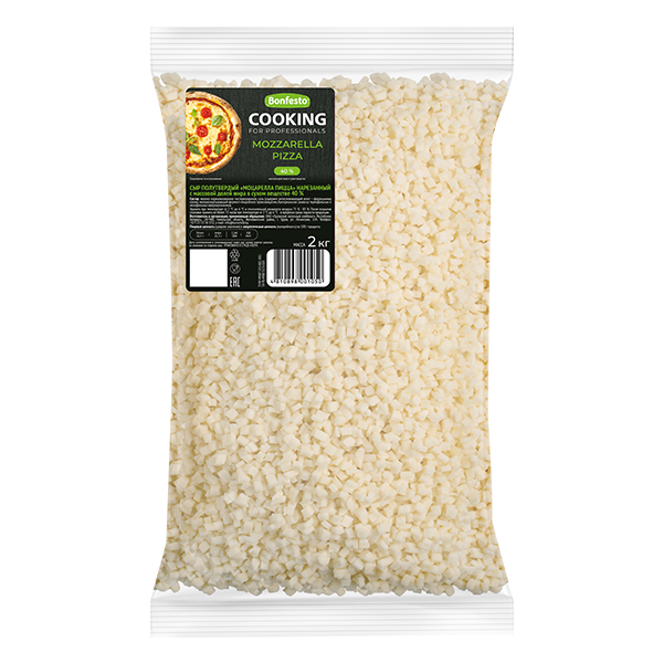 Сыр Моцарелла Пицца ТМ CooKing тертый 40% (2кг)