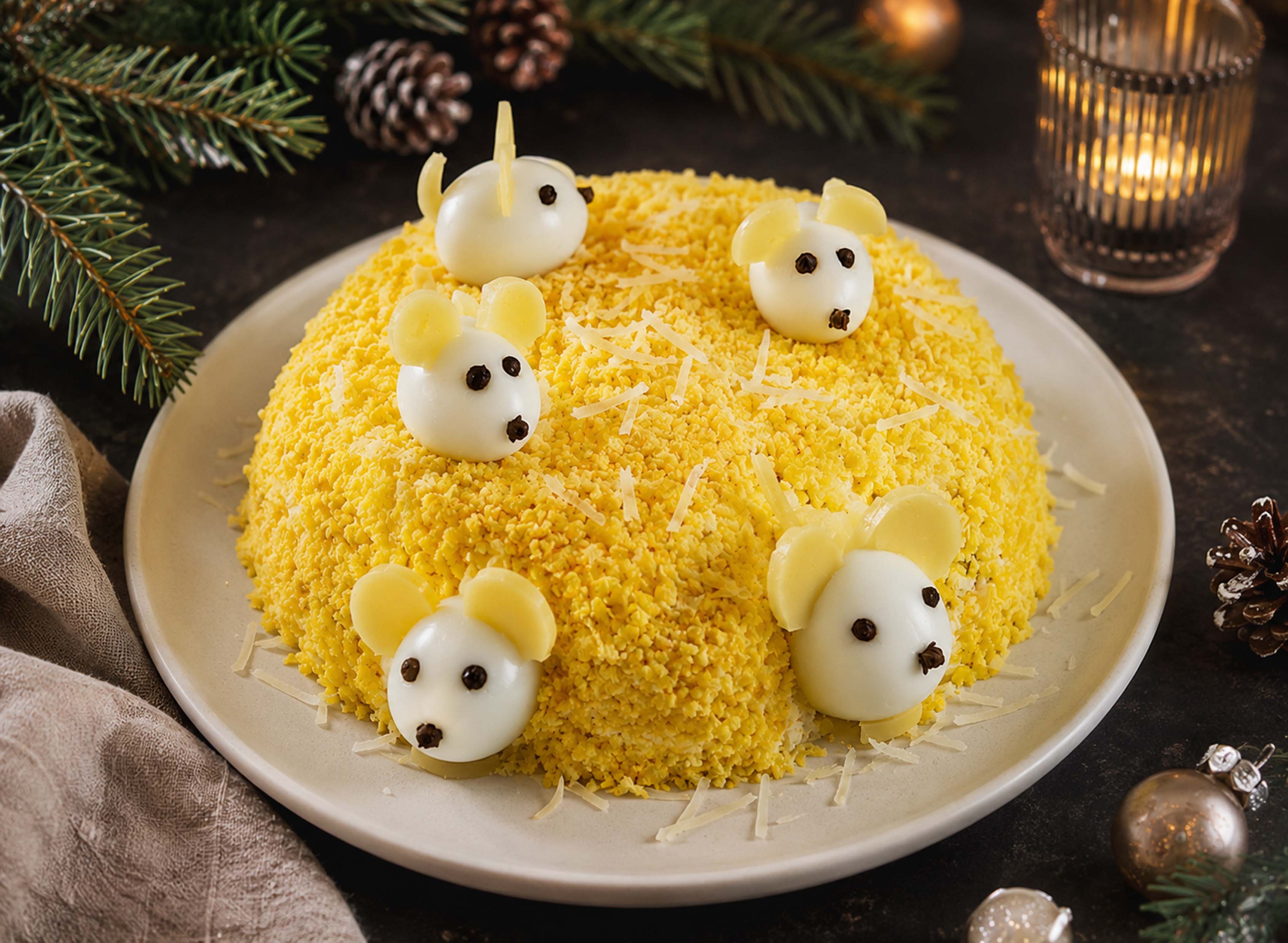 Салат "Сыр для мышки"