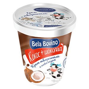 Крем творожный Bela Bovino Кокос и  шоколад (145г)