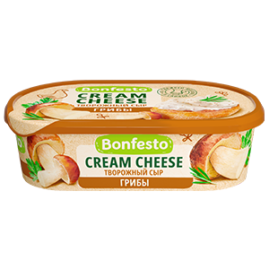 Сыр творожный Кремчиз Грибы ТМ Bonfesto (140г)