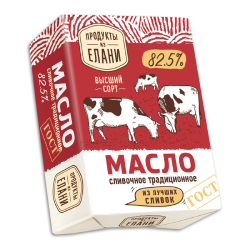 Масло Традиционное 82,5% TM Продукты из Елани (180г)