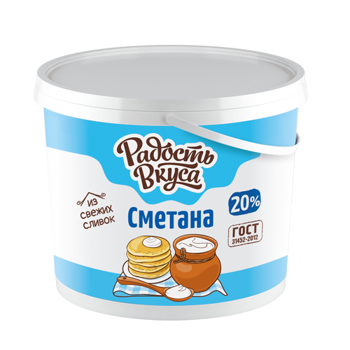 Сметана 20% TM Радость вкуса (5кг)