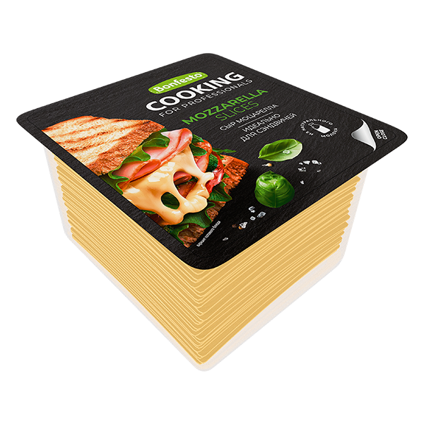 Сыр полутвердый Моцарелла Cooking (слайс, 600г)