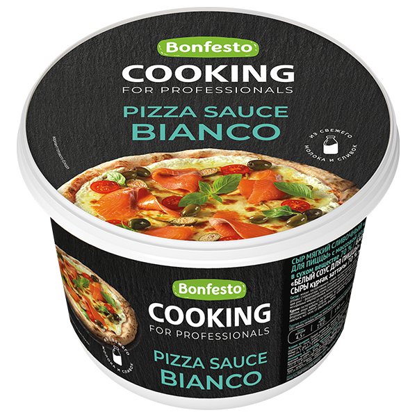 Сыр мягкий сливочный "Белый соус для пиццы" ТМ Bonfesto 70% (500г)