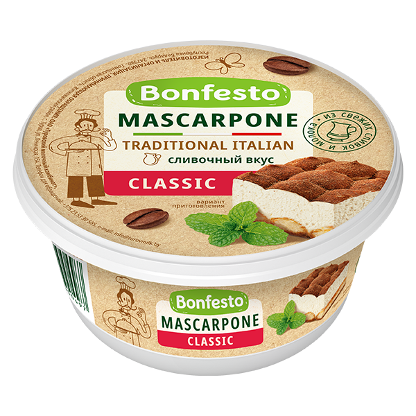 Сыр мягкий Маскарпоне TM Bonfesto (250г)
