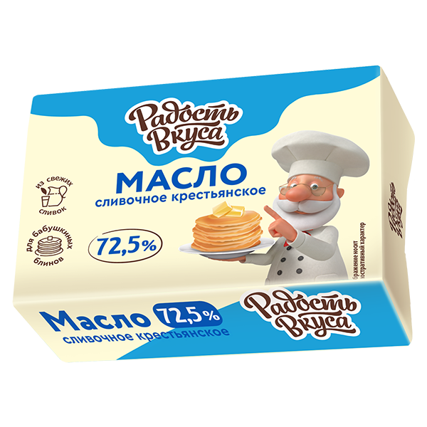 Масло Крестьянское 72,5% TM Радость вкуса (180г)