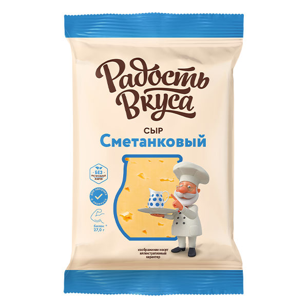 Сыр Сметанковый TM Радость вкуса 35% (300г)
