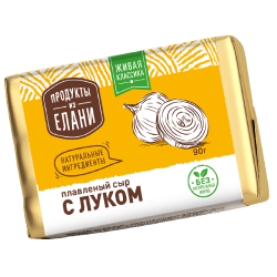 Плавленый сыр С луком TM Продукты из Елани (фольга, 90г)