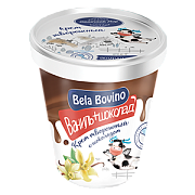 Крем творожный Bela Bovino двухслойный Ваниль и шоколад (135г)