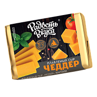 Плавленый сыр Чеддер TM Радость вкуса 35% (фольга, 90г)